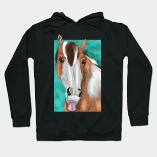 Funny horse drawing Hoodie